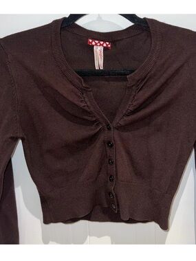 Gossip Girl Chocolate Brown Cardigan
